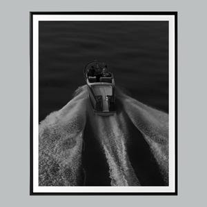 Decorazioni murali di yacht di lusso, atmosfera elegante e raffinata, bianco e nero, arte nautica, decorazioni nautiche minimaliste, stampe di moda di lusso, decorazioni Hypebeast