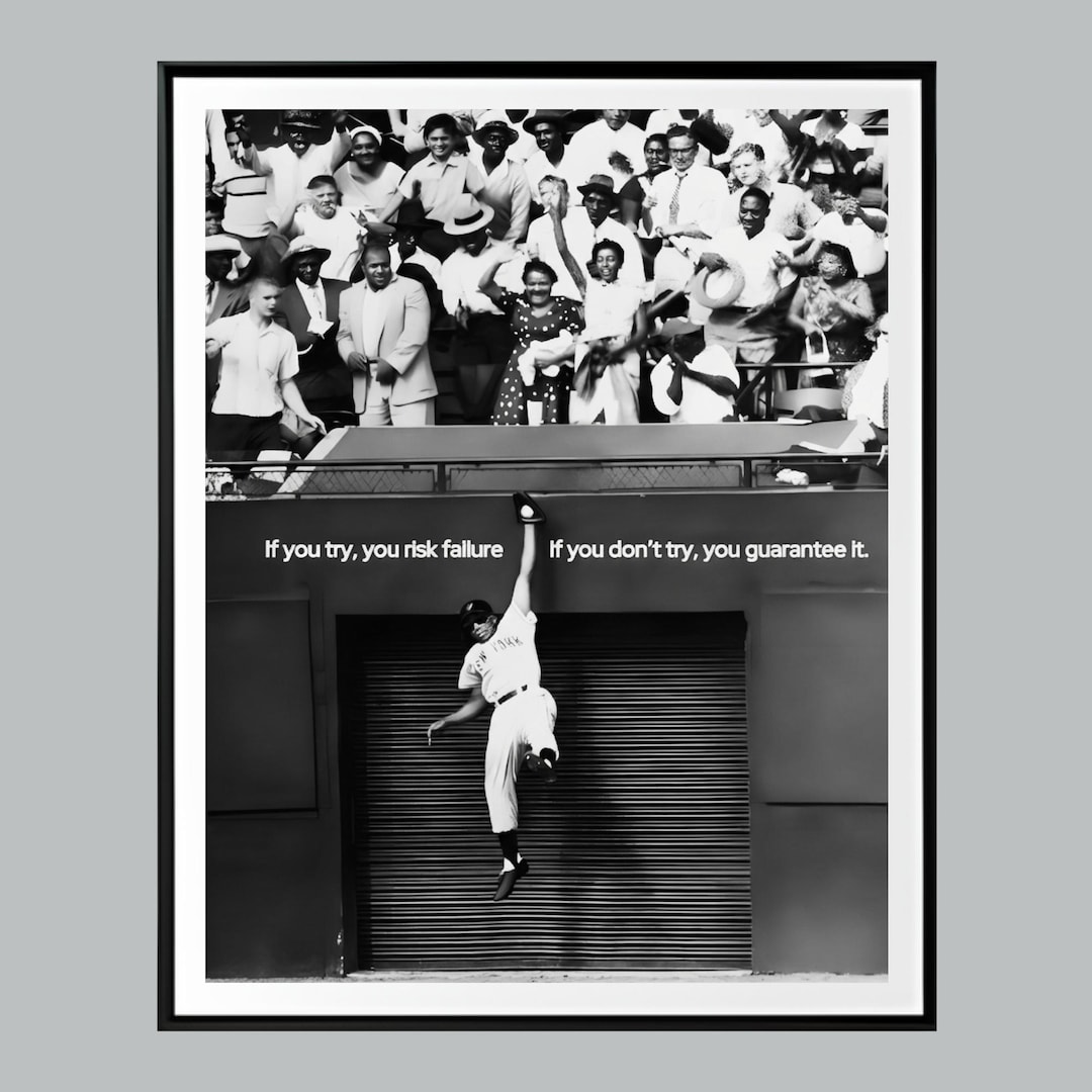 Motivational Sports Poster, Baseball Wall Art, New York Yankees Catch ...