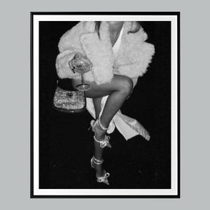 Luxury Fashion Poster, Black and White, High Fashion Prints, Chic Room Decor, Digital Download, Luxury Art, Trendy Prints, Feminist Poster