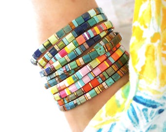 Bracelet Tila - Vendu à l'unité - Plusieurs couleurs disponibles