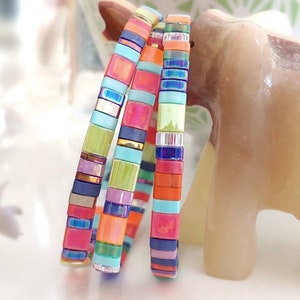 Festival Tila Stack Bracelets - More Colors Available - Custom Sizing