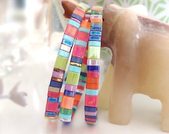 Festival Tila Stack Bracelets - More Colors Available