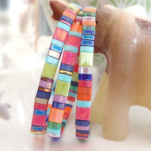 Festival Tila Stack Bracelets - More Colors Available