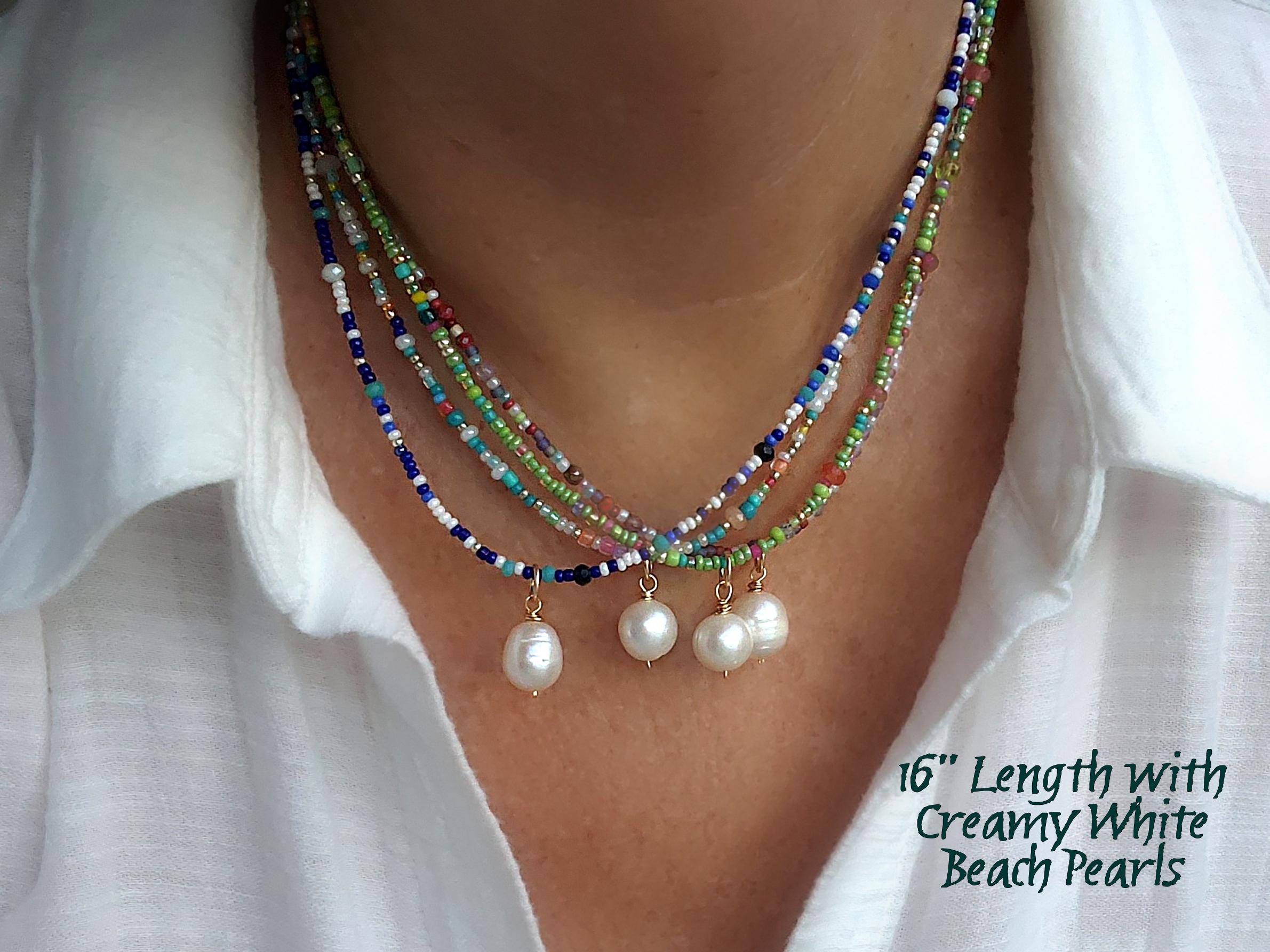ネックレス・チョーカー Gray Pearl Necklace Gray Pearl Necklace - Third Movement | 60% - Asian Fashion