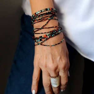 Tuscon Long Seed Bead Strand Wear as Necklace Bracelet - Etsy