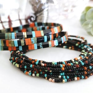 Tuscon Long Seed Bead Strand  - Wear as Necklace Bracelet