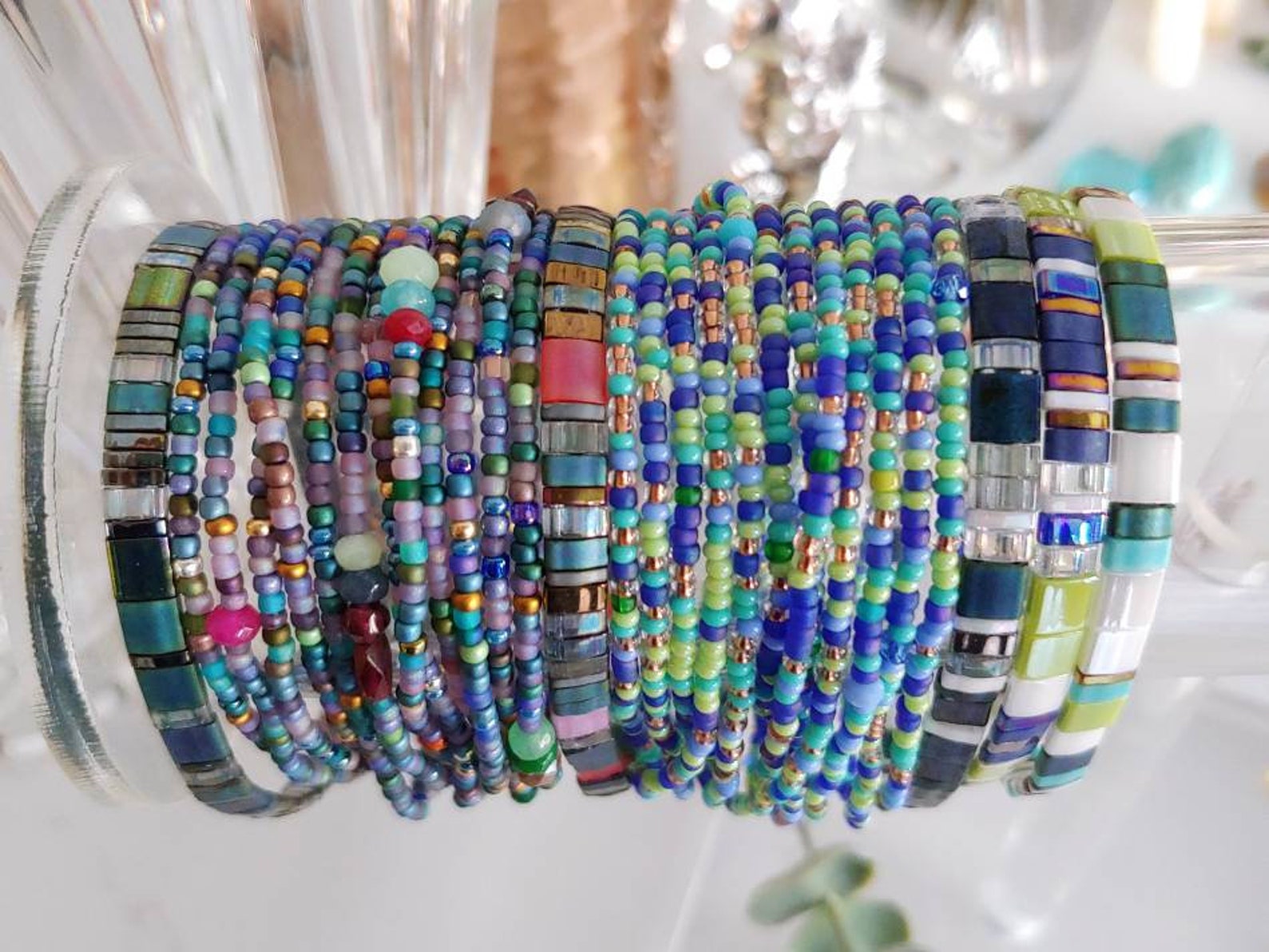 Tila Stack Bracelets Choose your design | Etsy