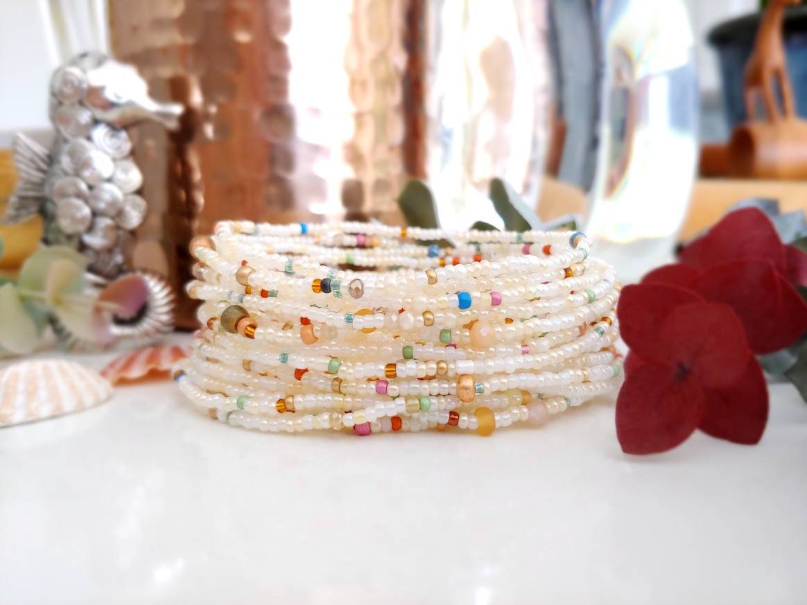 Panoply Pearl Colorful Seed Bead 3 Wrap Bracelets Choose Your