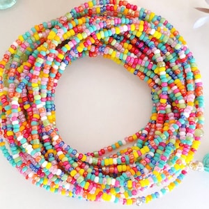 Carnival Beaded Wrap Bracelet on Stretch Cord