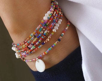 Relish Beaded Wrap Bracelet on Stretch Cord 