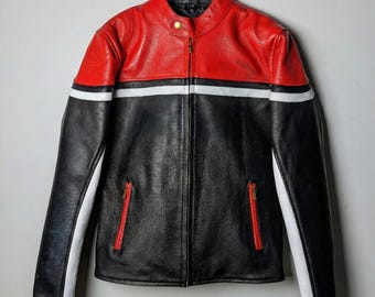 Cafe Racer Vintage Retro Motorbike Leather Jacket | Feather Skin