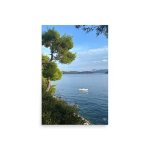 Lopud Croatia Print | Adriatic Coastal Photography | Mediterranean Wall Art | Seaside Travel Decor | Dalmatian Coast Landscape