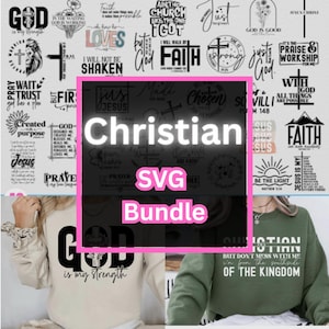 Faith SVG Bundle - Christian Bible Verse Cut Files for Cricut  Silhouette | Religious & Inspirational Quotes with Commercial Use