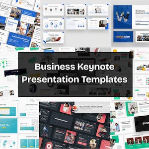 Business Keynote Presentation Templates | Editable Slides for Professional Presentations | Instant Download For PowerPoint | Digital Files