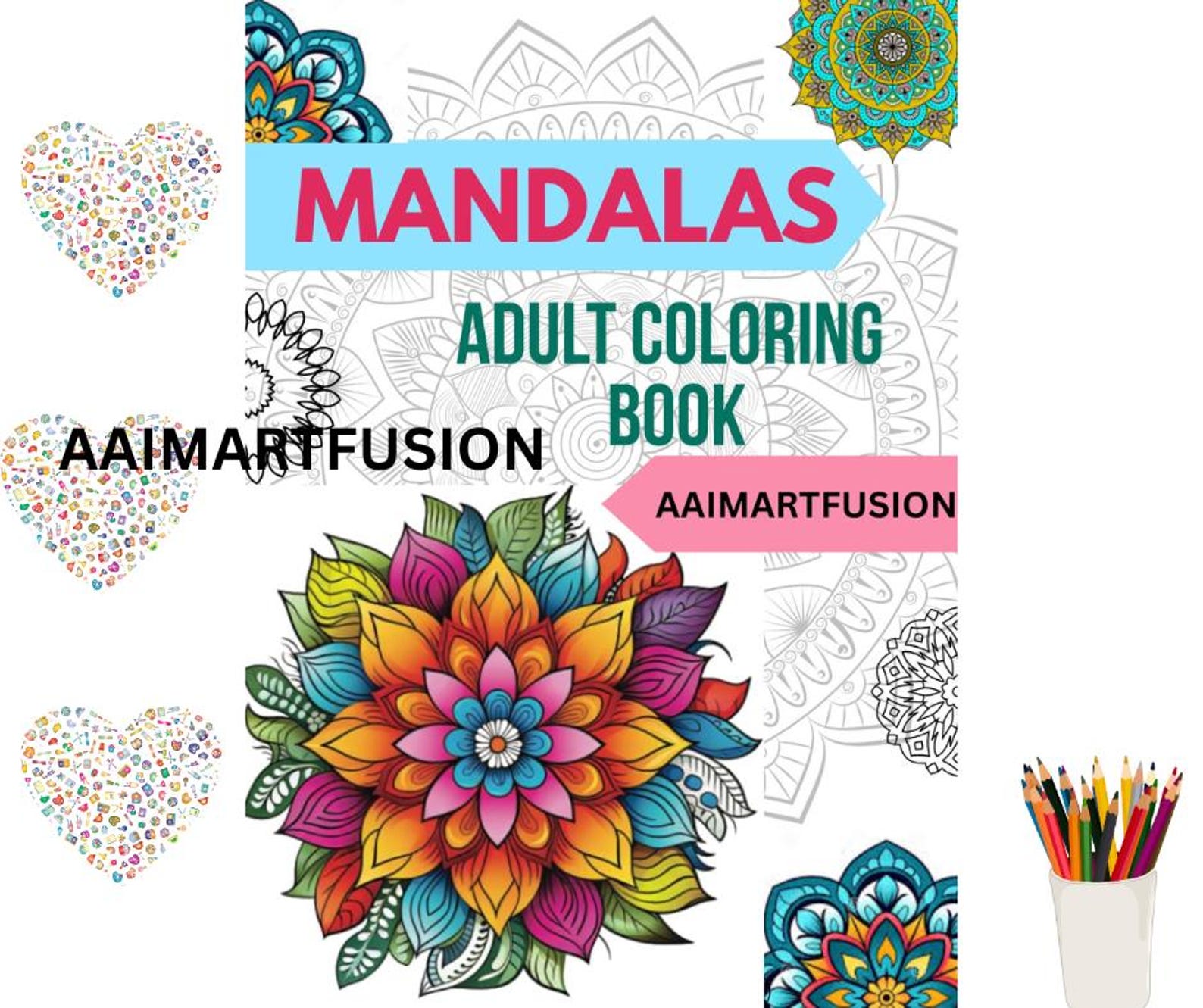50 Relaxing Mandala Coloring Pages: Stress Relief Art (PDF Download) - Etsy