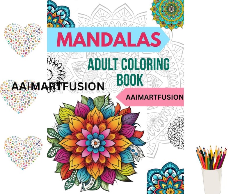 50 Relaxing Mandala Coloring Pages: Stress Relief Art (PDF Download) - Etsy