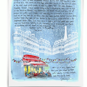 CARTAS DE PARIS por Janice MacLeod, Assinatura, carta de dezembro sobre minhas compras de Natal em Paris