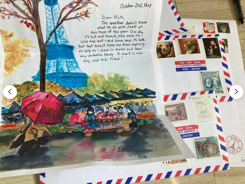 Paris Letters Subscription: Personalized Art Mail, 12-month Gift