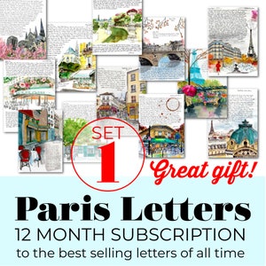 PARIS LETTERS: 12 month subscription of the best selling Paris Letters of all time