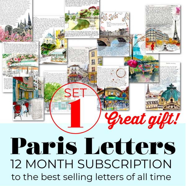 PARIS LETTERS: Abonnement van 12 maanden op de best verkochte Paris Letters aller tijden