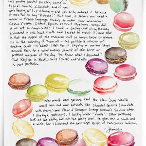 PARIS LETTERS by Janice MacLeod, Macarons: , April, A letter about why the macaron is at the top of the dessert pyramid image 2