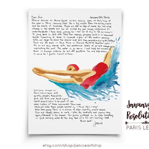 PARIS BRIEFE von Janice MacLeod, Schwimmen und Neujahr: , Januar, Wie die Franzosen jung bleiben,