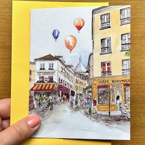 Correspondance Paris Montmartre | Carte vierge | Papeterie | de voeux | carte de correspondance | Janice MacLeod