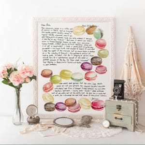 PARIS LETTERS by Janice MacLeod, Macarons: , April, A letter about why the macaron is at the top of the dessert pyramid image 3