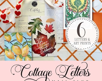 Cottage Letters Mail Club  | 6 Letter Mail Subscription | Letters & Art Prints by Janice MacLeod (Creator of Paris Letters)