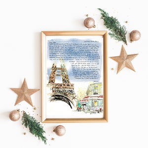 PARIS LETTERS by Janice MacLeod, Christmas & a Café, , December, A letter about the Christmas in Paris and finding magic spaces