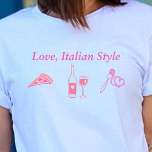 Italian Love Shirt Love Italy Tee Cute Italian Shirt Italian T-Shirt Italy Lover Italy Vacation Italy Shirt