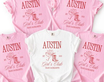 The Girls Club Bachelorette Shirts Custom Location And Name Bachelorette Party Shirts Social Club Luxury Bachelorette Party Gift Shirts