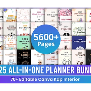 2025 bestverkochte KDP-interieurbundel, bewerkbare interieurs voor tijdschriften, planners en notitieboeken, digitale download | Megabundel