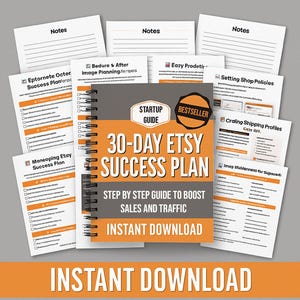Etsy Seller Starter Guide | Beginner Etsy Workbook | Shop Setup, SEO, Pricing Planner | Launch Profitable Etsy Business