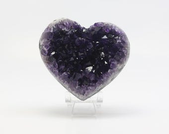 Natural amethyst druse heart – AAA quality – 649 g – Brazil