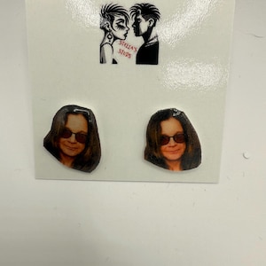 Ozzy Osbourne stud earrings