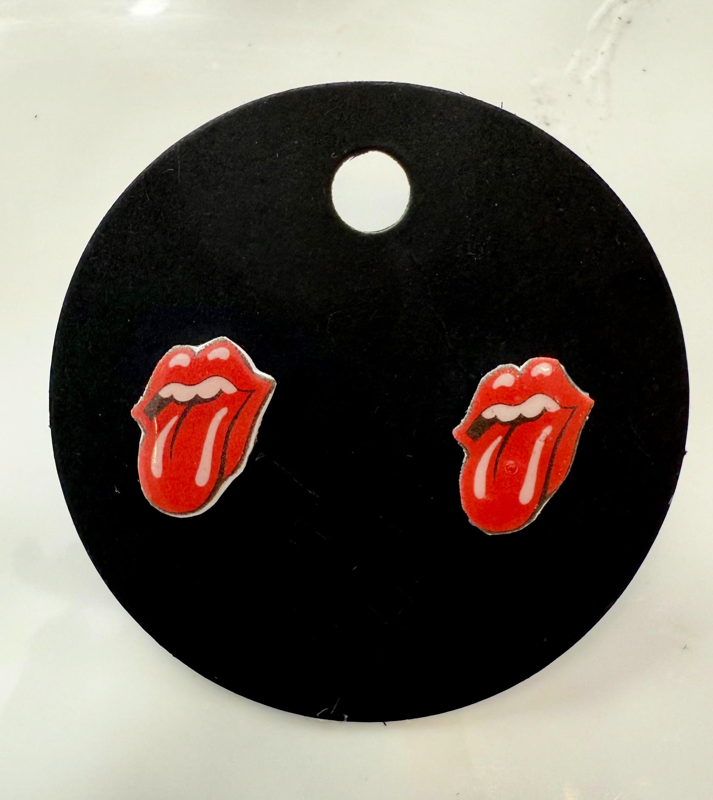 Inspired Rolling Stones earrings