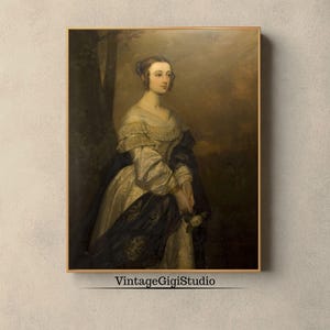 Victorian Woman Portrait: Lady Flora Hastings Printable Art (Digital Download)