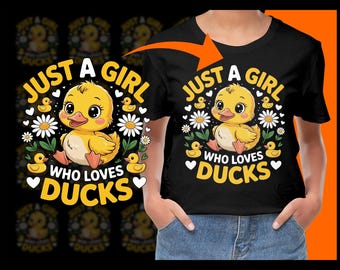 Just a Girl Who Loves Ducks PNG, Free Commercial use, Instant Download