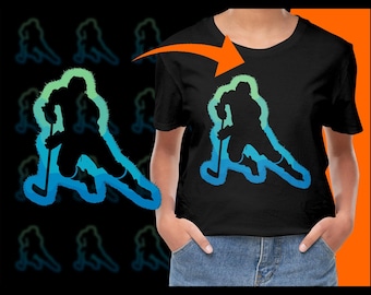 Hockeyspieler Silhouette PNG, Eishockey Digital Art, Sport Clipart, Eishockey Spiel Illustration, Sofort Download