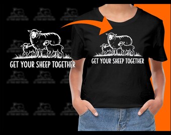 Get Your Sheep Together, Funny Sheep PNG, Sheep Clipart, Sheep Vector, Lamb, Animals, Farm Animals, Sheep Design, Sheep Lover, Digital