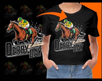 Derby Day PNG, Horse Race Jockey Illustration PNG, Equestrian Sports Clipart, Derby Party Decor, Horse Racing Design, Printable Art, Crafts