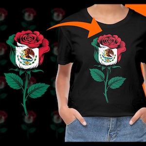Mexican Flag Rose PNG, Cinco de Mayo, Mexico Pride, Floral, Flower Clip Art, SVG Cut File, Graphics, Vector, Digital Products