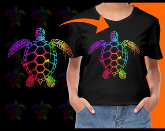 Colorful Sea Turtle PNG, Free Commercial use, Instant Download