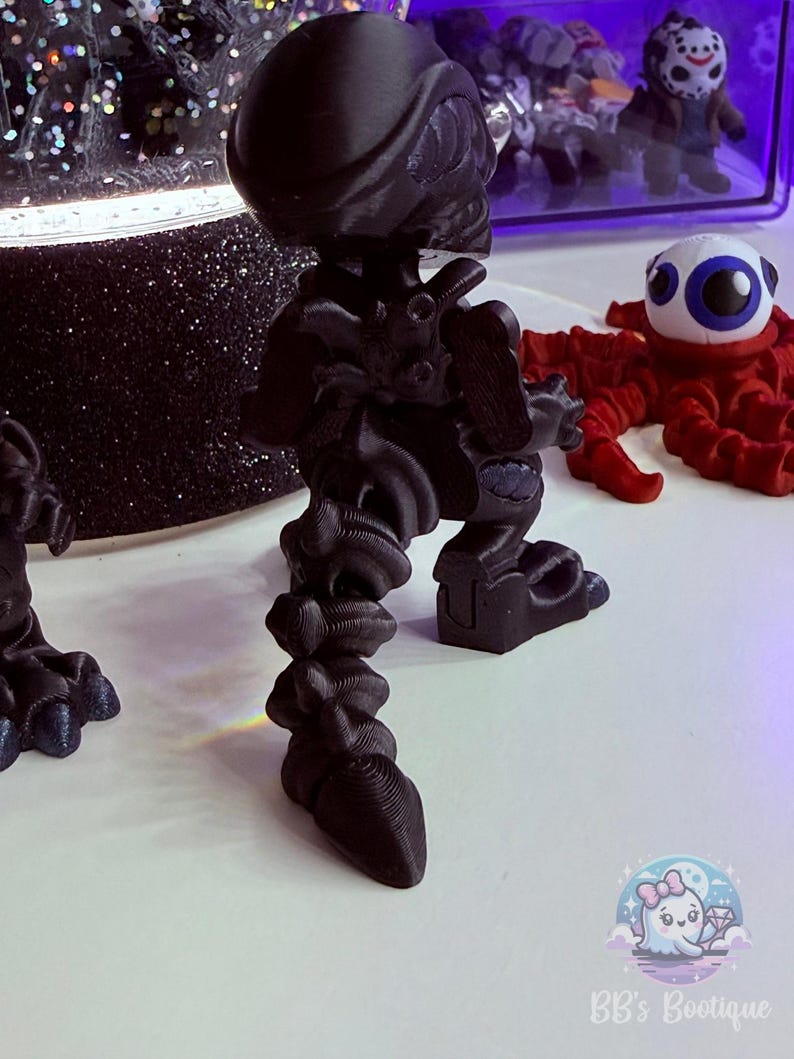 3D Printed Xenomorph – Articulated Alien Figure | Rotating Head ...
