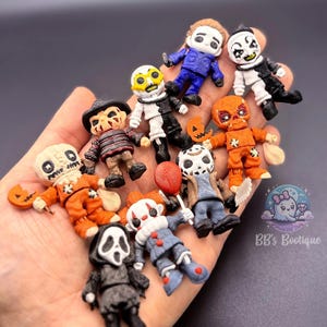 Itty Baddies – Mini Horror & Pop Culture Figurines | 3D Printed Collectibles | 40mm Tall | Brick Figure Sized | Articulated Fan Art Minis