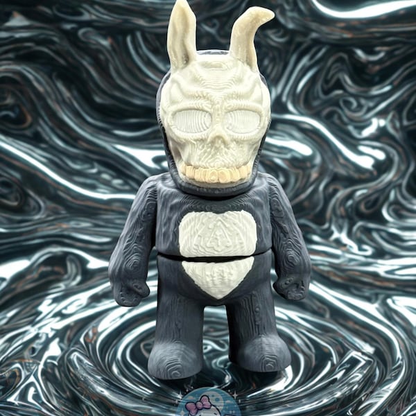 Frank the Rabbit Figurine | Donnie Darko Inspired | 3D Printed Horror Collectible | Creepy Cute Shelf Decor | Articulated Mini Figure