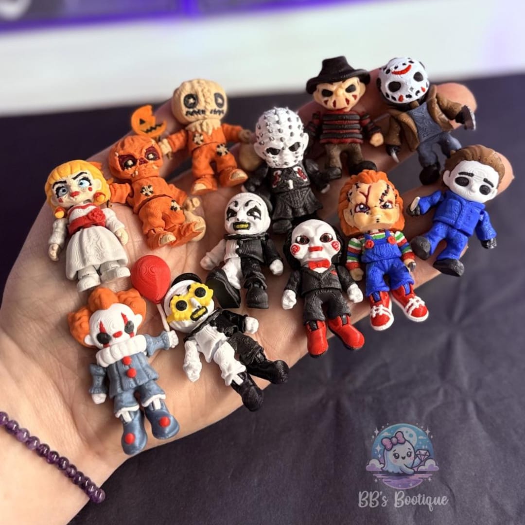 Teeny Terrors - PART 1 Mini Horror Figurines | 3D Printed Collectibles ...