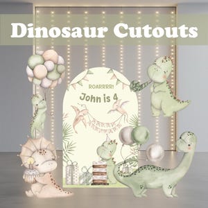 Baby Dino Cutout, Dinosaur Birthday Party, Baby Shower, Props, Yard Sign, Baby Boy, Dinosaur Theme Birthday Decor, Personalized Backdrop