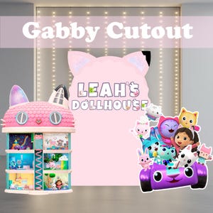 Découpe Carton Gabby's Dollhouse - Standee Officiel Avec Mini Stand - Neuf